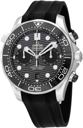 Omega Seamaster 300 Master Co-Axial Chronograph Automatic Chronometer Black Dial Mens Watch 210.32.44.51.01.001