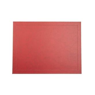 Frieling Davanti by Classic Luxe Placemats Set of 6, Rectangular 16.5 x 12.5 Inch Indoor Outdoor Table Placemats in Ruby Red at Nordstrom