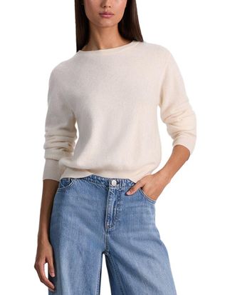 Alice & Olivia Alice + Olivia Carolee Crewneck Cashmere-Blend Pullover