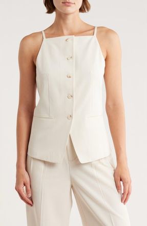 Elodie Square Neck Vest in Ecru at Nordstrom Rack, Size Large