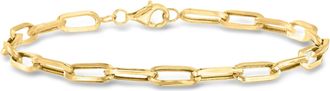 Canaria Canaria 10kt Yellow Gold Paper Clip Link Bracelet