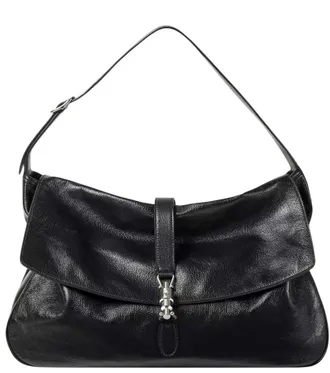 Gucci Black Jackie Flap large crossbody bag