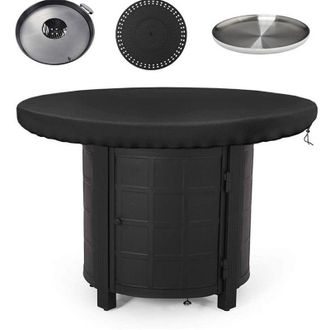 OEM Telo Protettivo Per Braciere, 420d, Impermeabile, Resistente Ai Raggi Uv, Per Braciere, Piastra Per Barbecue (diametro 100 Cm)