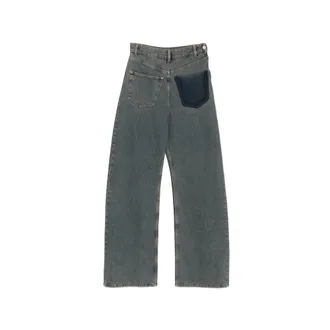 Maison Margiela Faded-effect Patch-detail Jeans