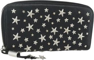 Jimmy Choo London Pre-owned Wallets, female, Black, Size: ONE SIZE Pre-owned Leather Wallet