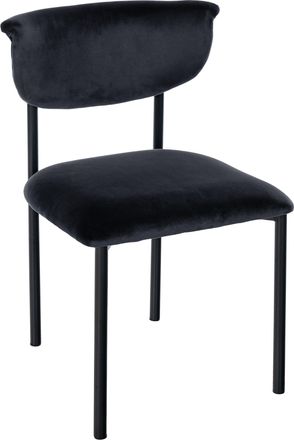 Clp Silla De Comedor De Terciopelo Gambell Negro