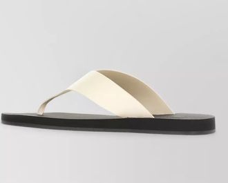 The Row flat sole open toe slide sandals