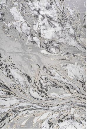 Jonathan Y Designs Swirl Marbled Abstract Area Rug in Gray/black at Nordstrom, Size 4Ft 0In X 6Ft 0In