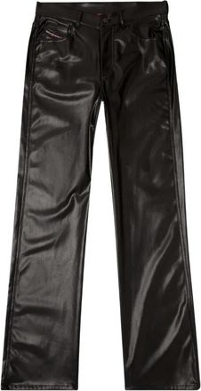 Diesel P-lain Rechte Broek - Dames - Straight fit broeken - Zwart - S - Polyester - Broeken