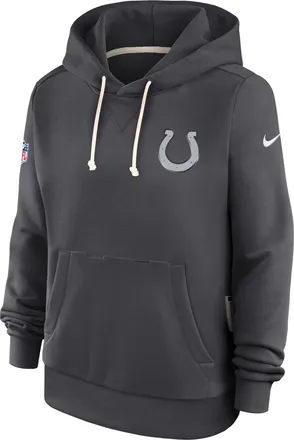 Nike Indianapolis Colts Rivalries Collection Sideline Nike Womens Dri-FIT NFL Pullover Hoodie in Grey | 03C306F98-WY6