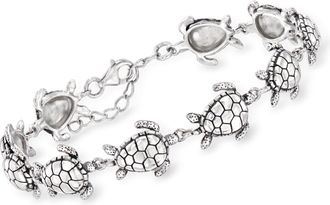 Ross-Simons Sterling Silver Sea Turtle Bracelet