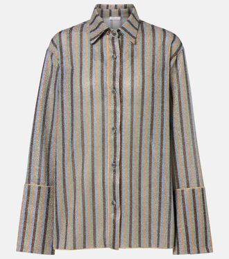 Os&eacute;ree Lumiere striped shirt
