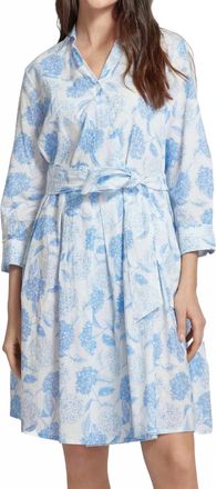 0039 Italy Jule Mini Dress In Light Blue Floral