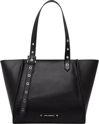 Karl Lagerfeld Shopper - Dames - Shoppers - Zwart - ONE Size - Leer - Tassen