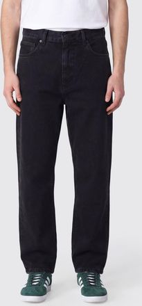 Carhartt Work in Progress Jeans Brandon wide leg a vita media in denim di cotone