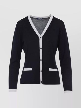 Max Mara kenya v-neck wool cardigan pockets