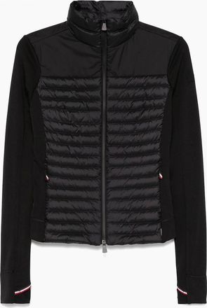 Moncler Womens Womens Hybrid Cardigan Black - Size: 12