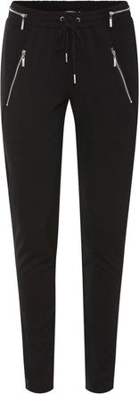 Rue de Femme Casual Zilveren Columbine Broek - Dames - Slim Fit Broeken - Zwart - 2XL - Broeken