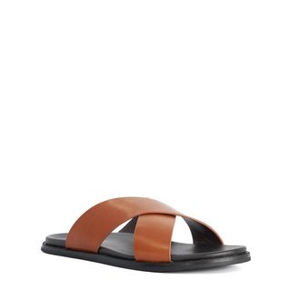 Dune London Mens Interestingg - Leather Sandals - Tan - Size UK 8