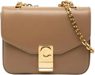 Celine Pre-owned Shoulder Bags, female, Brown, Size: ONE SIZE Pre-owned Leather Vintage Shoulder Bag