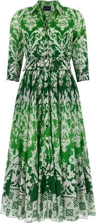Samantha Sung Cotton Midi Womens Dress