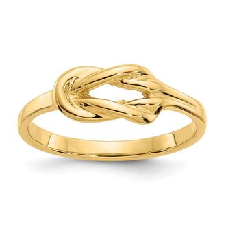 Diamond2Deal 14k Yellow Gold Freeform Knot Ring