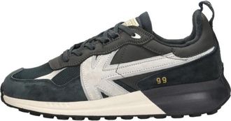 Kaotiko Vancouver Sneakers Laag - Heren - Sneakers - Zwart - 41 EU - Leer - Schoenen