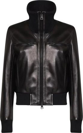 Balenciaga Bomberjack met hoge kraag - Dames - Jassen - Zwart - Maat: 2XS Zijde