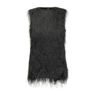 Loulou Studio Vests, female, Black, Size: XS Tops