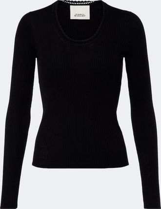 Isabel Marant Pullover Selenie in seta e cotone a coste