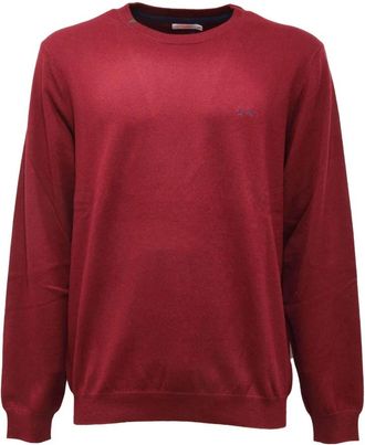 Sun 68 Wool/Cotton Jumper Bordeaux Style