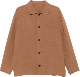 Eleventy Giacca con tasca applicata - Marrone