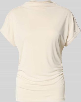 Jake*s T-Shirt aus Modal-Mix mit Raffungen in Ecru, Gr&ouml;&szlig;e XXL