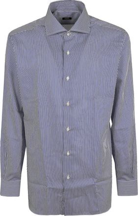 Barba Hombre, Camisas, Azul, Talla: 2XL