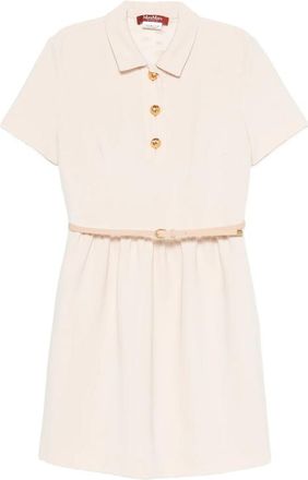 Max Mara Belted Button-front Mini Dress
