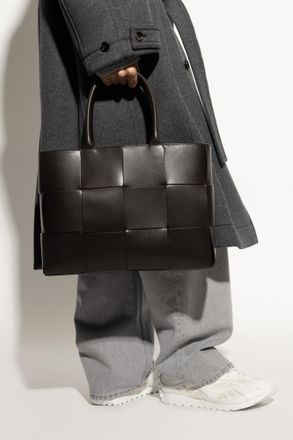 Bottega Veneta Bag Medium Arco Type Shopper, Mens, Brown