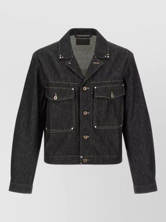 Christophe Lemaire denim style trucker jacket chest pockets