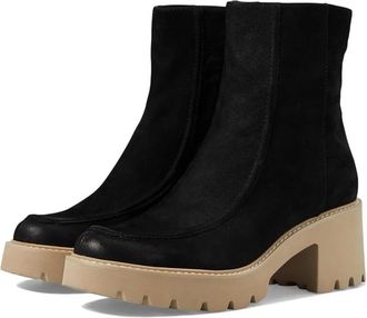 Dolce Vita Womens Dolce Vita Henla Boots Black Leather Block Heel Ankle Bootie RHS6621