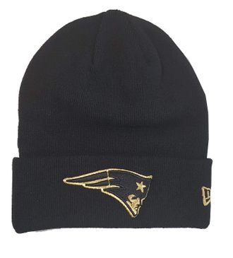 New Era New England Patriots Beanie NFL Essential Metallic Logo Black - One-Size