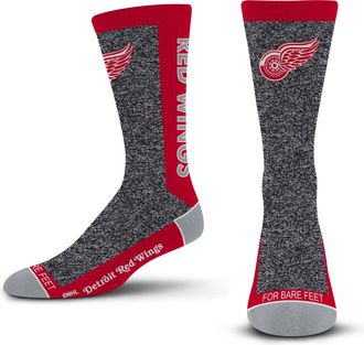 For Bare Feet Marble MVP Crew Sock NHL Large