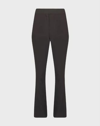 Anne Fontaine Vladama Sleek Crepe Pants in Black at Nordstrom, Size 42 Eu