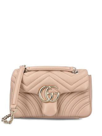 Gucci Chevron GG lambskin shoulder bag - Neutrals