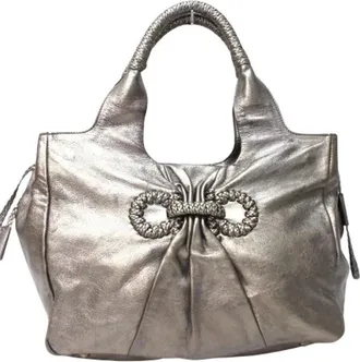 Ferragamo Borsa Gancini Pre-owned - - Pre-owned - Donna - Grigio - ONE SIZE