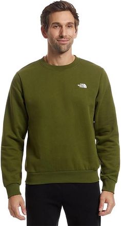 The North Face Evolution Emb Crew Mens Sweatshirt Woodland Green : 2XL, Cotton/Polyester