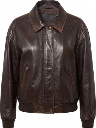 Prada Leather Bomber Jacket