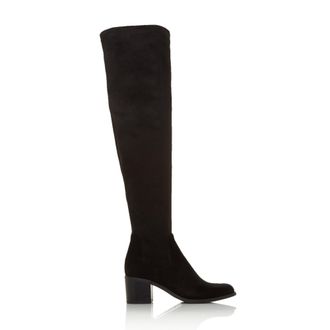 Dune London Womens Ladies SANDER T Over The Knee Boots - Black - Size UK 3