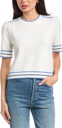 St. John Rib Striped Wool-Blend Sweater