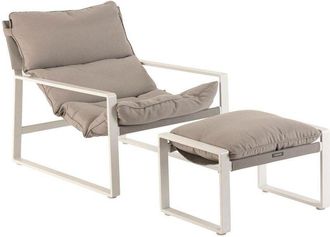 Hesperide Hesperide - Sill&oacute;n De Jard&iacute;n Lambinio De Aluminio Blanco En Acero Tratado Con Epoxi - Hesp&eacute;ride