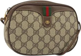 Gucci Pre-owned Cross Body Bags, female, Beige, Size: ONE SIZE Pre-owned Plastic Cross Body Bag