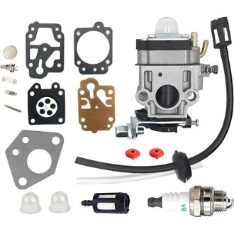 OEM Kit De Reparaci&oacute;n De Carburador Hippotech Mp15 Para Desbrozadora De 52 Cc, 43 Cc Y 49 Cc, Con Junta, Manguera, Buj&iacute;a Y Filtro De Combustible